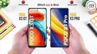 POCO X3 GT vs POCO X3 Pro || Full Comparison  Performance, Camera, Battery & Price.