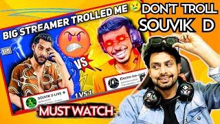 DON'T TROLL @SOUVIKDLIVE1BHAI  || 1V1 with BGMI Partner|| My Reaction|| #live #bgmi #gaming