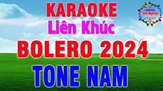 LK Karaoke Bolero 2024 Tone Nam Nhạc Sống || Mỗi Người 50% Hát Quanh Bàn Tròn || Karaoke Đại Nghiệp