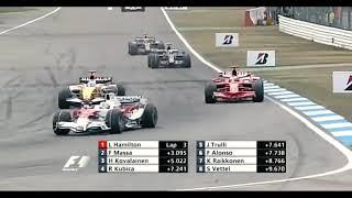 Kimi Raikkonen passing Fernando Alonso for 6 minutes straight - (The Ultimate Compilation)