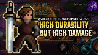 WARRIOR BUILD SHOWCASE : HIGH DURABILITY BUT HIGH DAMAGE || Darkrise - Pixel Action RPG