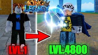 Noob to Max Level Using Awakened Control Fruit In King Legacy (Roblox)