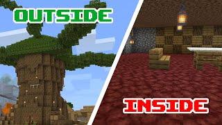 [Minecraft] Creative Builds in Survival Mode | Making a Treehouse I can live inside