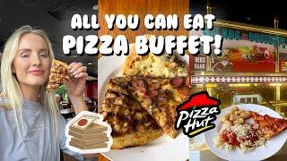 ALL YOU CAN EAT PIZZA | at a Dine-In Pizza Hut!