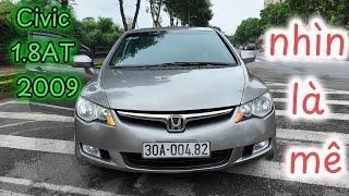 Về tiếp Honda Civic 1.8AT 2009 chủ chăm kỹ, nhìn là mê | Quang Tuấn Auto