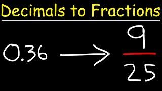 How To Convert Decimals to Fractions