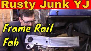 Jeep Wrangler Front Frame Rail Repair:  Project Rusty Junk YJ