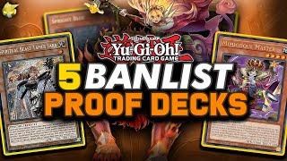 5 COMPETITIVE BANLIST PROOF META DECKS That Every Yu-Gi-Oh! Player Should Have! 2024