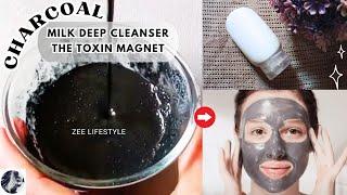 Charcoal Cleansing Milk | Deep Cleansing Karne ka Tarika | Skin Whitening Face Pack with Charcoal