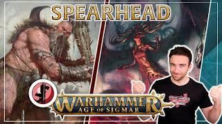 Warhammer AOS V4 - SpearHead : Daugther of Khaine Vs Sons of Behemat
