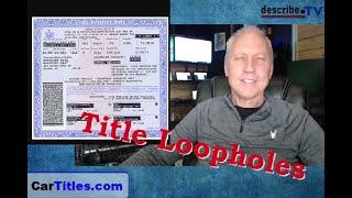 New Loopholes To Get A Car Title