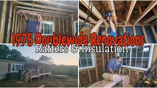 Reinforcing 50 year old rafters. / Mobile Home Renovation