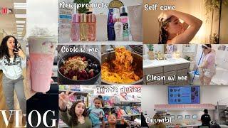 VLOG - 30 wks pregnant + $450 shopping spree + candle lit shower + cook & clean w me + crumbl + etc.