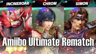 Amiibo Ultimate Rematch: Incineroar vs Chrom vs Simon [SSBU]
