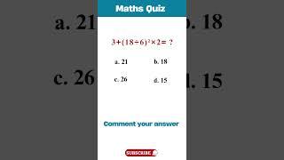 BODMAS Quiz| #bodmas #maths #math#quiz #shortsfeed #shorts #shortsvideo #shortvideo