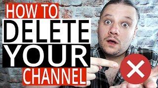 How To Delete A YouTube Channel on PC - Delete Your Channel