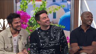 B J  Britt, Jonathan Bennett & Tyler Hynes talk new movie trilogy | New York Live TV