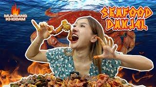 LUCINTA LUNA MUKBANG SEAFOOD PEDAS DAKJ4L...!!!