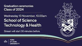 Ceremony Three - York St John University Graduation, Wednesday 13th November 2024