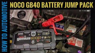 Jump Start a Car Battery with a NOCO Genius Boost GB40 UltraSafe Lithium Jump Starter