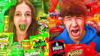 Worlds Spiciest Vs Sourest Food Challenge!