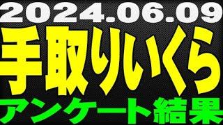 【24.6.9】副業込みの月収の「手取り」はおいくら万円ですか？