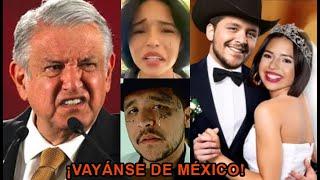 López Obrador EXPULSA a Ángela Aguilar y Christian Nodal de México: “se largan de mi país pecadores”