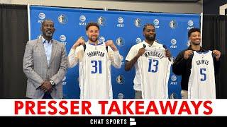 Dallas Mavericks News: Klay Thompson Press Conference Takeaways Ft. Luka Doncic & Kyrie Irving