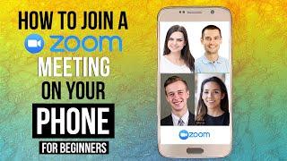 HOW TO JOIN A ZOOM MEETING ON YOUR PHONE | Attend Zoom Meetings On Mobile - STEP BY STEP TUTORIAL