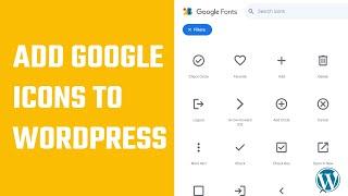 How to use google icons on WordPress?