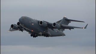 Royal Air Force C-17 Globemaster III ZZ171 Departs from Tampere-Pirkkala