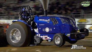 Tractor Pulling 2024: Pro Stock Tractors pulling at the Hillsboro Charity Pull - Friday