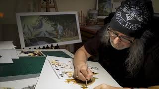 Rodney Matthews GAMEHUT Logo Artwork Time-lapse