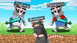 Minecraft: 2 GATOS vs 1 RATA CORREDOR  SILVIO vs 2 ASESINOS  MINECRAFT SPEEDRUN