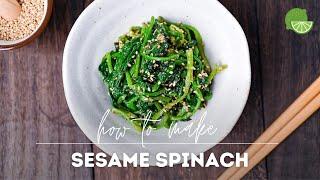 Japanese Sesame Spinach Salad Recipe (Horenso no Gomaae)