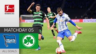 Luck for Hertha | Hertha Berlin - Greuther Fürth  2-1| All Goals | Matchday 5 – Bundesliga 2021/22