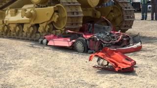 Caterpillar D11 versus Pontiac Firefly