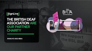 The British Deaf Association are our Partner Charity (Special Announcement)