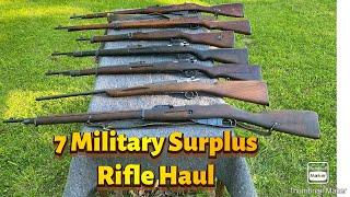 7 Military Surplus Rifle Haul