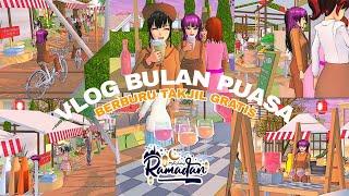 VLOG BULAN PUASA NGABUBURIT "Ke Bazar Ramadhan Dapet Takjil Gratis"  || SAKURA SCHOOL SIMULATOR