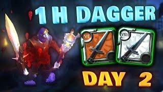 1H Dagger | Day 2 | I won 1vs1 with 49HP LEFT | Albion Online | Giveaway