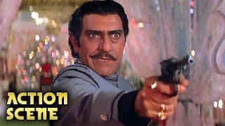 Amrish Puri KILLS Anupam Kher | Action Scene | Aaj Ka Arjun | Amitabh Bachchan, Jaya Prada | HD