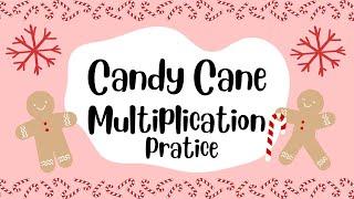 Candy Cane Multiplication Practice| Christmas Multiplication Math Practice| Multiplication Game