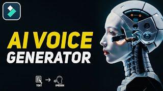 AI Voice Generators | Text to Speech | Filmora