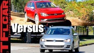 New 2017 VW Golf Sportwagen 4Motion vs Golf Alltrack Mashup Review