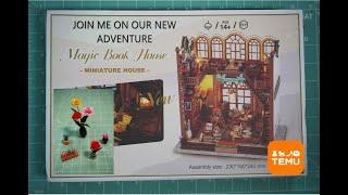 Temu Magic Book House Book Nook / DIY 3D Miniature House / Book Nook Craft Kit / Temu Craft Kits