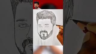 TVK Vijay drawing #trending #shorts #oviyanravi #art #drawing #vijay