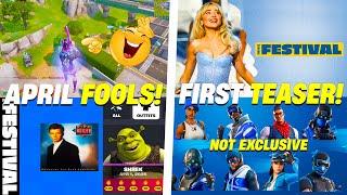 Fortnite APRIL FOOLS UPDATE! (Secret MEME, PS+ NOT Exclusive, 2 SABRINA SKINS)