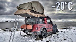 Coldest Rooftop Camping Of My Life At -20°C With Mahindra THAR | Tso Moriri | Ladakh 2021 EP9