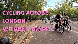  Cycling across the whole of central London without traffic — from Kensington to Liverpool Street